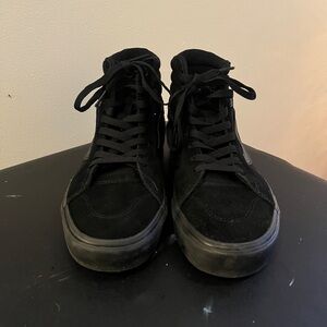 Vans Men's Black Suede High-Tops